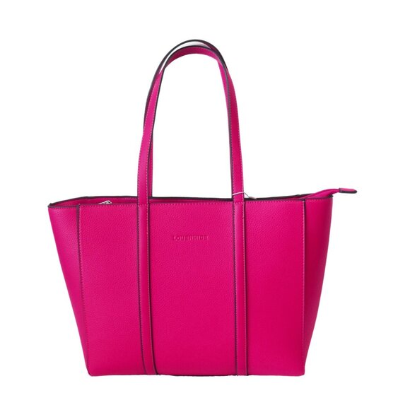 Louenhide Kentucky Laptop Tote Fushia Pink Leather New with Tags - Picture 2 of 9